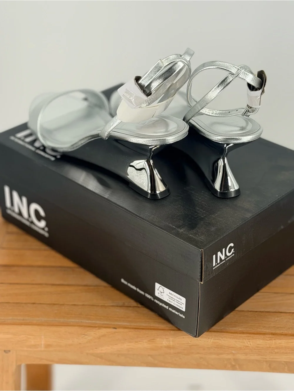 INC International Concepts shiny silver